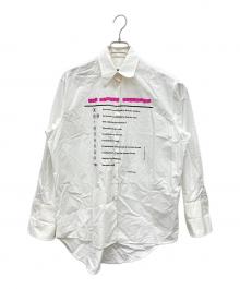 MM6 Maison Margiela（エムエムシックスメゾンマルジェラ）の古着「Label Declaration Shirt」｜ホワイト