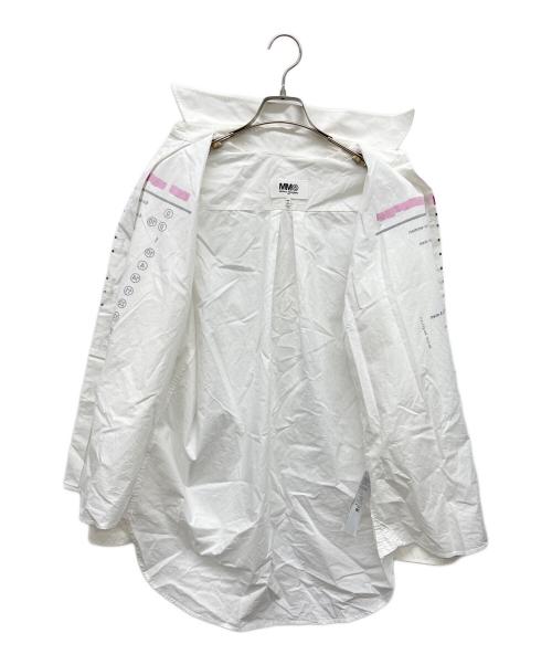 MM6 Maison Margiela（エムエムシックスメゾンマルジェラ）MM6 Maison Margiela (エムエムシックスメゾンマルジェラ) Label Declaration Shirt ホワイト サイズ:36の古着・服飾アイテム