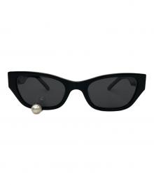 Kimhekim（キムヘキム）の古着「PEARL TEAR CAT-EYE SUNGLASSES」｜ブラック