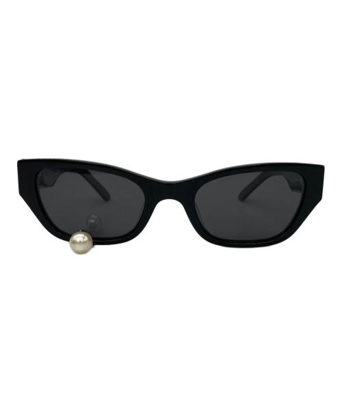 Kimhekim（キムヘキム）KIMHEKIM (キムヘキム) PEARL TEAR CAT-EYE SUNGLASSES ブラック サイズ:54□23-145の古着・服飾アイテム