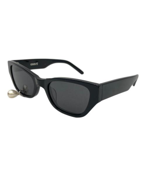 Kimhekim（キムヘキム）KIMHEKIM (キムヘキム) PEARL TEAR CAT-EYE SUNGLASSES ブラック サイズ:54□23-145の古着・服飾アイテム