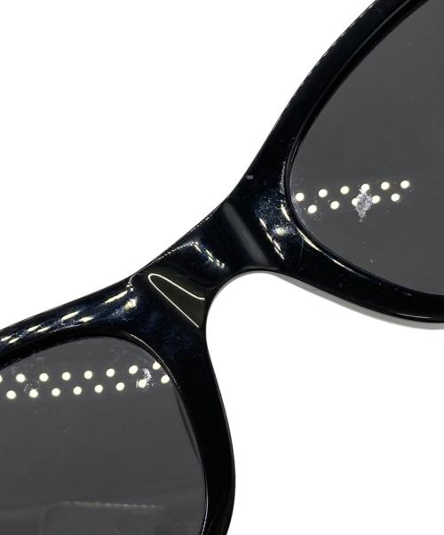 Kimhekim（キムヘキム）KIMHEKIM (キムヘキム) PEARL TEAR CAT-EYE SUNGLASSES ブラック サイズ:54□23-145の古着・服飾アイテム