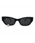 KIMHEKIM（キムヘキム）の古着「PEARL TEAR CAT-EYE SUNGLASSES」｜ブラック