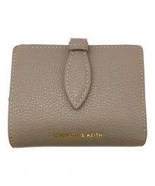 CHARLES & KEITH（チャールズアンドキース）の古着「2つ折り財布」｜ベージュ