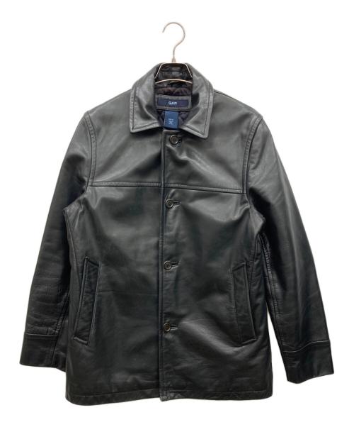 GAP（ギャップ）GAP (ギャップ) レザーカーコート ブラック サイズ:XSの古着・服飾アイテム