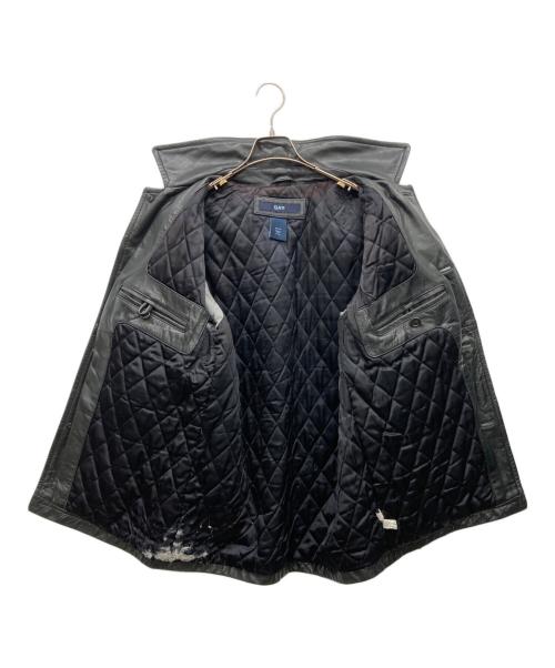 GAP（ギャップ）GAP (ギャップ) レザーカーコート ブラック サイズ:XSの古着・服飾アイテム