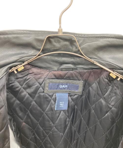 GAP（ギャップ）GAP (ギャップ) レザーカーコート ブラック サイズ:XSの古着・服飾アイテム
