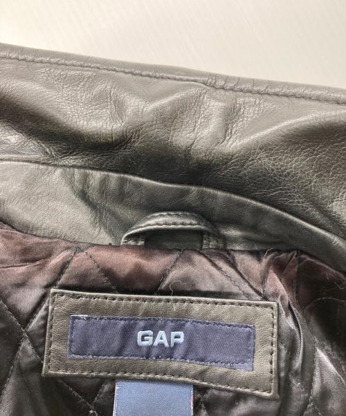 GAP（ギャップ）GAP (ギャップ) レザーカーコート ブラック サイズ:XSの古着・服飾アイテム