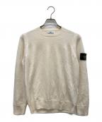 STONE ISLANDストーンアイランド）の古着「クルーネックラムウールニット」｜アイボリー
