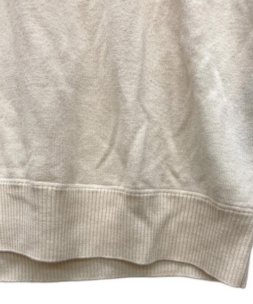 STONE ISLAND（ストーンアイランド）STONE ISLAND (ストーンアイランド) クルーネックラムウールニット アイボリー サイズ:Ｍの古着・服飾アイテム
