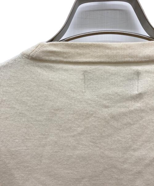 STONE ISLAND（ストーンアイランド）STONE ISLAND (ストーンアイランド) クルーネックラムウールニット アイボリー サイズ:Ｍの古着・服飾アイテム