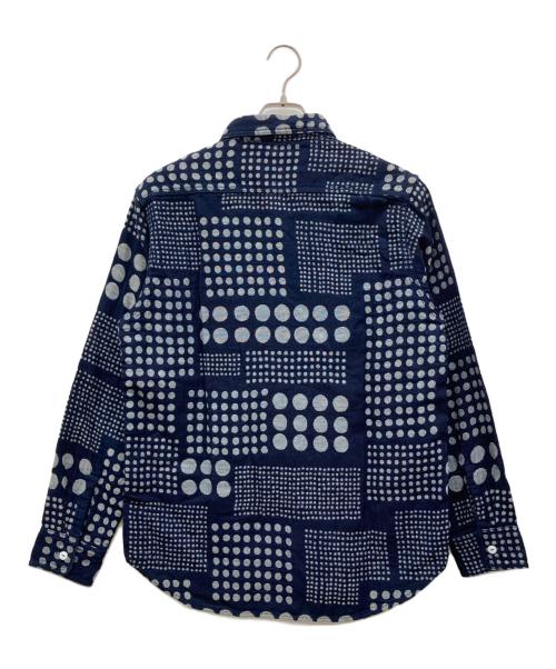 JAPAN BLUE JEANS（ジャパンブルージーンズ）JAPAN BLUE JEANS (ジャパンブルージーンズ) ドットワークシャツ ネイビー サイズ:Mの古着・服飾アイテム