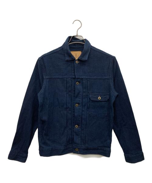 JAPAN BLUE JEANS（ジャパンブルージーンズ）JAPAN BLUE JEANS (ジャパンブルージーンズ) 刺子ジャケット ネイビー サイズ:40の古着・服飾アイテム