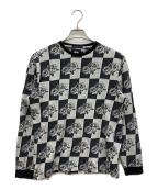 stussyステューシー）の古着「総柄カットソー」｜グレー