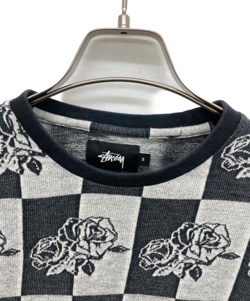 stussy（ステューシー）stussy (ステューシー) 総柄カットソー グレー サイズ:Sの古着・服飾アイテム