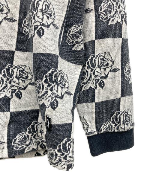 stussy（ステューシー）stussy (ステューシー) 総柄カットソー グレー サイズ:Sの古着・服飾アイテム