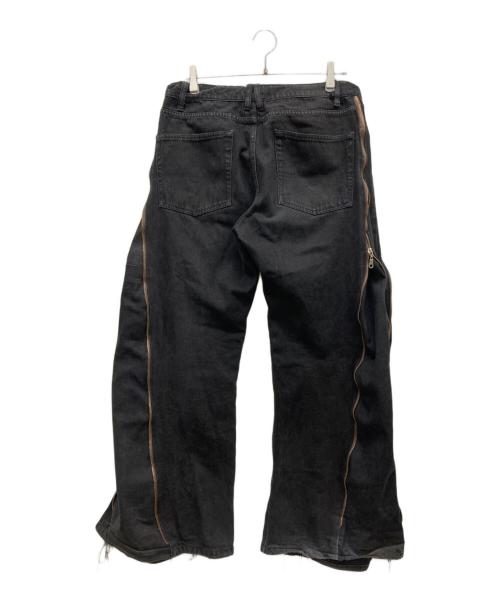 USED（ユーズド）USED (ユーズド) ギミックデニムパンツ ブラック サイズ:不明の古着・服飾アイテム