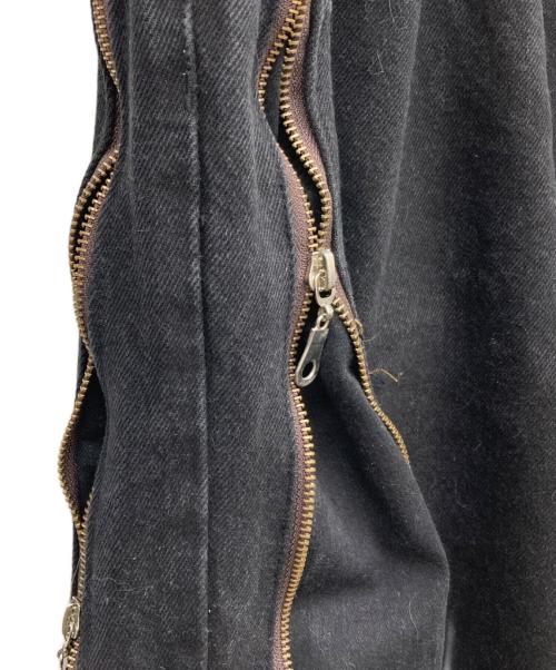 USED（ユーズド）USED (ユーズド) ギミックデニムパンツ ブラック サイズ:不明の古着・服飾アイテム
