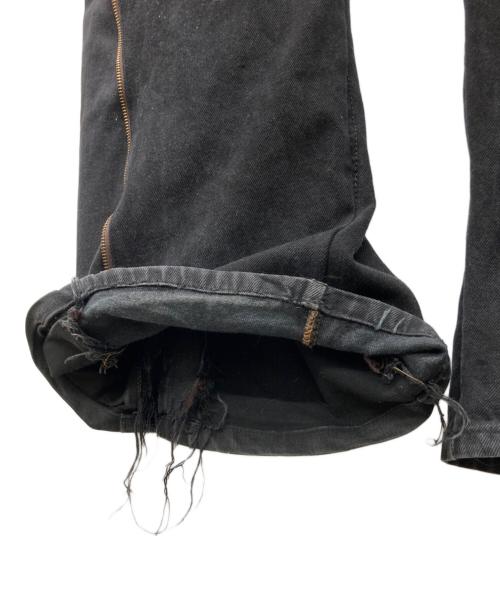 USED（ユーズド）USED (ユーズド) ギミックデニムパンツ ブラック サイズ:不明の古着・服飾アイテム