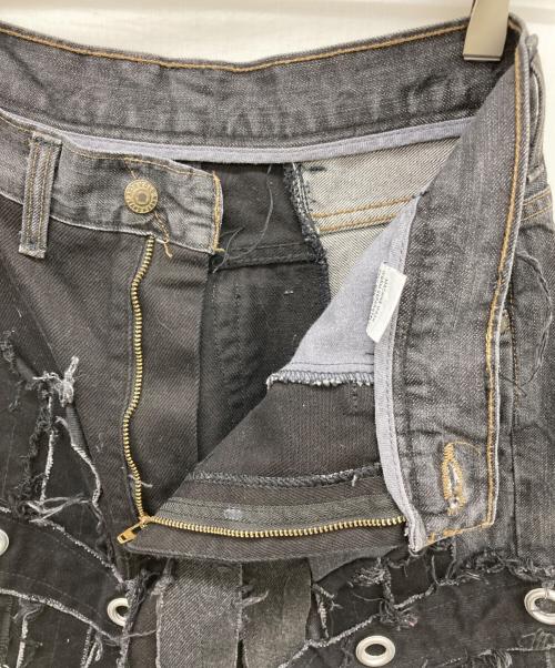 USED（ユーズド）USED (ユーズド) ギミックデニムパンツ ブラック サイズ:42×30の古着・服飾アイテム