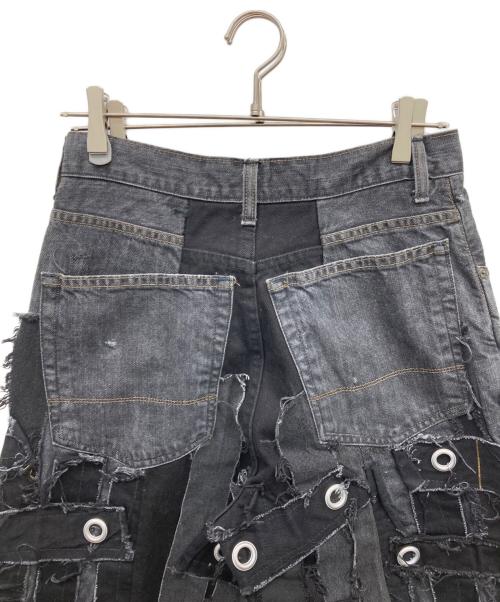 USED（ユーズド）USED (ユーズド) ギミックデニムパンツ ブラック サイズ:42×30の古着・服飾アイテム