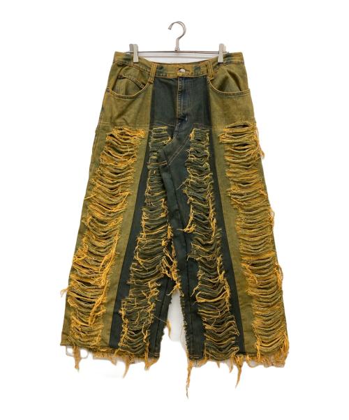 USED（ユーズド）USED (ユーズド) カスタムデニムパンツ インディゴ サイズ:不明の古着・服飾アイテム