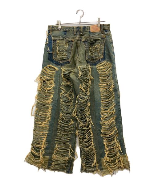 USED（ユーズド）USED (ユーズド) カスタムデニムパンツ インディゴ サイズ:40/30の古着・服飾アイテム