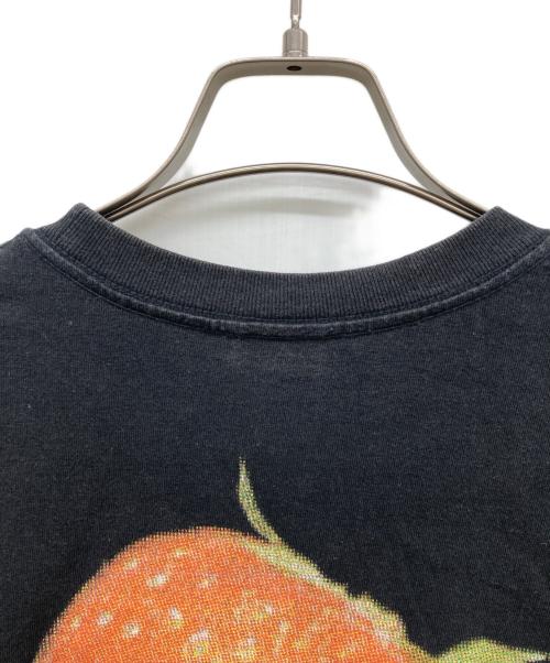 stussy（ステューシー）stussy (ステューシー) STRAWBERRY TEE ブラック サイズ:Lの古着・服飾アイテム