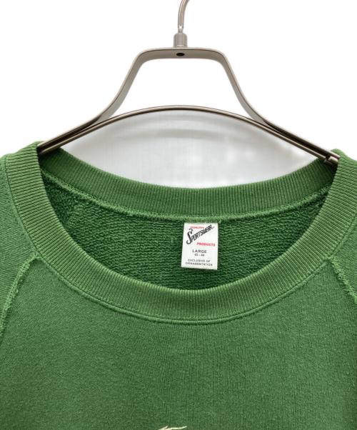 sports wear（スポーツウェア）sports wear (スポーツウェア) PEANUTS (ピーナッツ) HALF SLEEVE SWEAT グリーン サイズ:LARGE 42-44 C96-104の古着・服飾アイテム