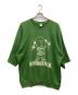 sports wear（スポーツウェア）の古着「HALF SLEEVE SWEAT」｜グリーン