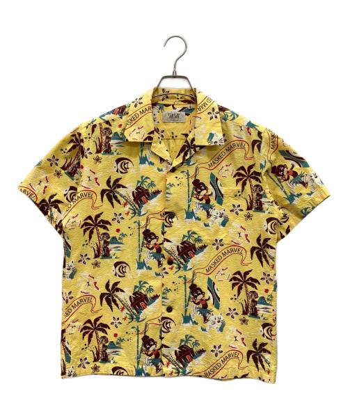 Sun Surf（サンサーフ）Sun Surf (サンサーフ) シアサッカーアロハシャツ イエロー サイズ:Sの古着・服飾アイテム