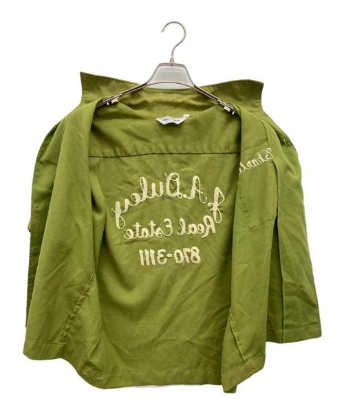 angel town（エンジェルタウン）ANGEL TOWN (エンジェルタウン) 50s-60s 半袖ボーリングシャツ 黄緑 サイズ:Lの古着・服飾アイテム
