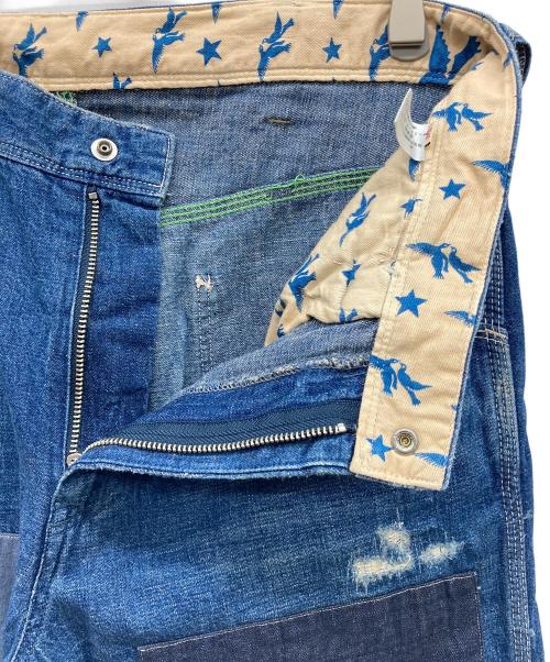 Bohemians（ボヘミアンズ）Bohemians (ボヘミアンズ) パッチワークデニムパンツ インディゴ サイズ:Ｍの古着・服飾アイテム