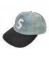 Supreme（シュプリーム）の古着「Pigment Coated 2-Tone S Logo 6-Panel」｜インディゴ