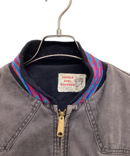 SADDLE KING WESTERN（サドル キング ウェスタン）SADDLE KING WESTERN (サドル キング ウェスタン) キャンバスブルゾン ブラウン サイズ:不明の古着・服飾アイテム