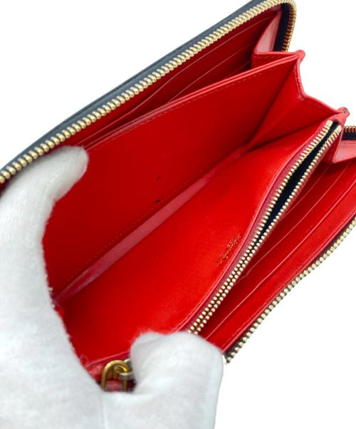 PRADA（プラダ）PRADA (プラダ) ラウンドファスナー長財布 ヴィッテロムーブ ブラックの古着・服飾アイテム