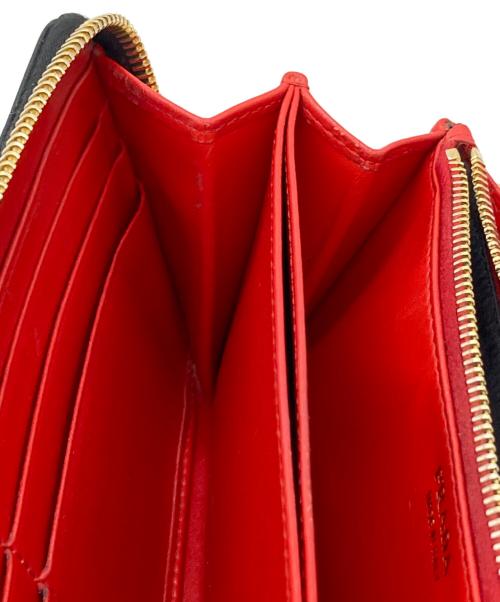 PRADA（プラダ）PRADA (プラダ) ラウンドファスナー長財布 ヴィッテロムーブ ブラックの古着・服飾アイテム