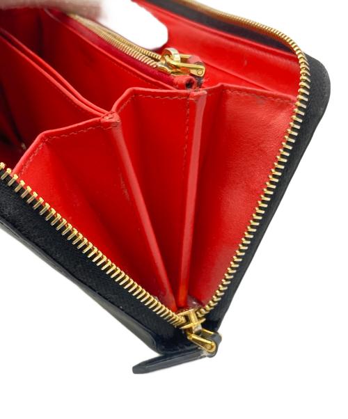 PRADA（プラダ）PRADA (プラダ) ラウンドファスナー長財布 ヴィッテロムーブ ブラックの古着・服飾アイテム