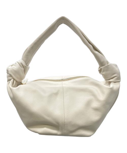 BOTTEGA VENETA（ボッテガベネタ）BOTTEGA VENETA (ボッテガベネタ) ハンドバッグ ダブルノット ホワイトの古着・服飾アイテム