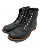 RED WINGレッドウィング）の古着「ワークブーツ Iron Ranger」｜ブラック