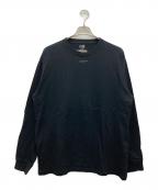 Yohji Yamamoto pour homme×New Eraヨウジヤマモト プールオム×ニューエラ）の古着「MINI LOGO L/S COTTON TEE」｜ブラック