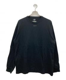 Yohji Yamamoto pour homme×New Era（ヨウジヤマモト プールオム×ニューエラ）の古着「MINI LOGO L/S COTTON TEE」｜ブラック