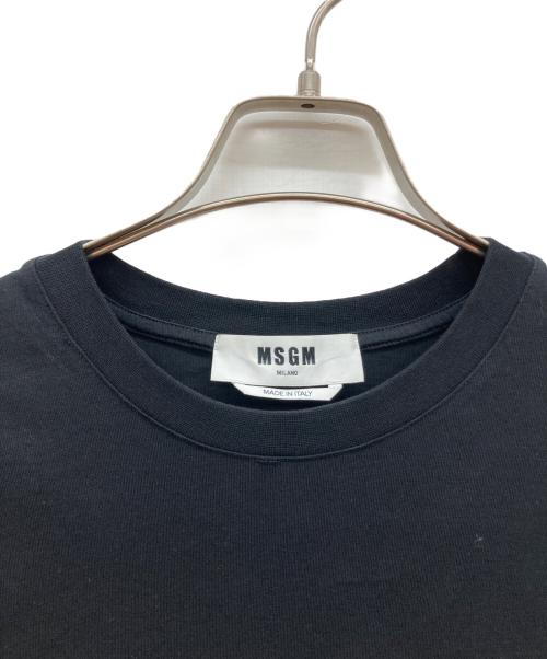 MSGM（エムエスジーエム）MSGM (エムエスジーエム) フロントロゴロンT ブラック サイズ:Sの古着・服飾アイテム