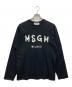 MSGM（エムエスジーエム）の古着「フロントロゴロンT」｜ブラック