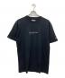Yohji Yamamoto pour homme（ヨウジヤマモト プールオム）の古着「フロントロゴ刺繍Tシャツ」｜ブラック