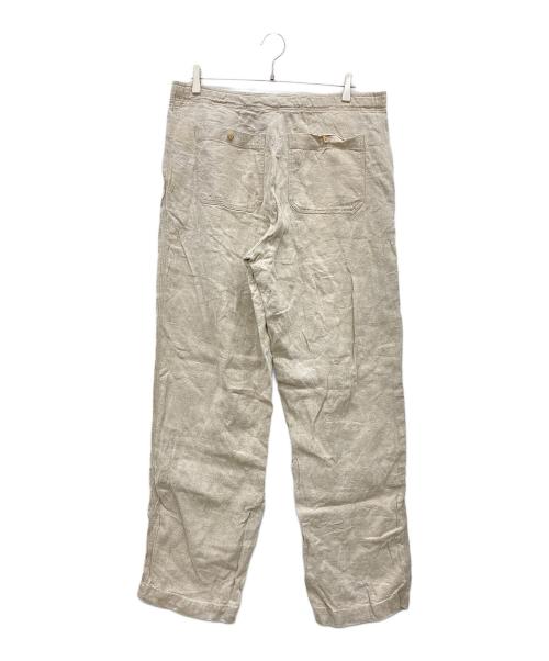 POLO RALPH LAUREN（ポロ・ラルフローレン）POLO RALPH LAUREN (ポロ・ラルフローレン) 90s リネンパンツ アイボリー サイズ:Lの古着・服飾アイテム