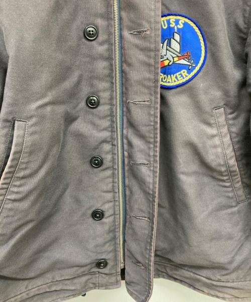 THE REAL McCOY'S（ザ・リアルマッコイズ）THE REAL McCOY'S (ザ・リアルマッコイズ) N-1 デッキジャケット グレー サイズ:42の古着・服飾アイテム
