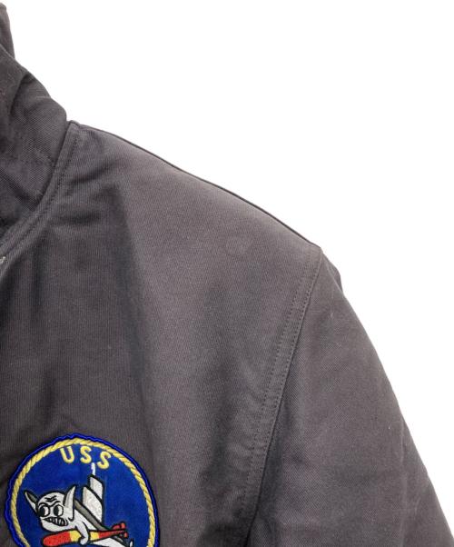 THE REAL McCOY'S（ザ・リアルマッコイズ）THE REAL McCOY'S (ザ・リアルマッコイズ) N-1 デッキジャケット グレー サイズ:42の古着・服飾アイテム