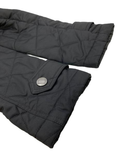 BURBERRY LONDON（バーバリーロンドン）BURBERRY LONDON (バーバリーロンドン) フーデッドキルティングダブルジップショートジャケット ブラック サイズ:38の古着・服飾アイテム