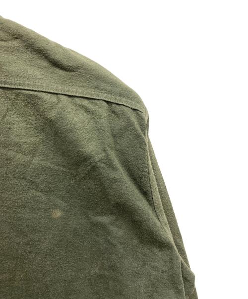 OSH KOSH（オシュコシュ）OSH KOSH (オシュコシュ) シャモアクロスシャツ 三角タグ グリーン サイズ:XLRの古着・服飾アイテム